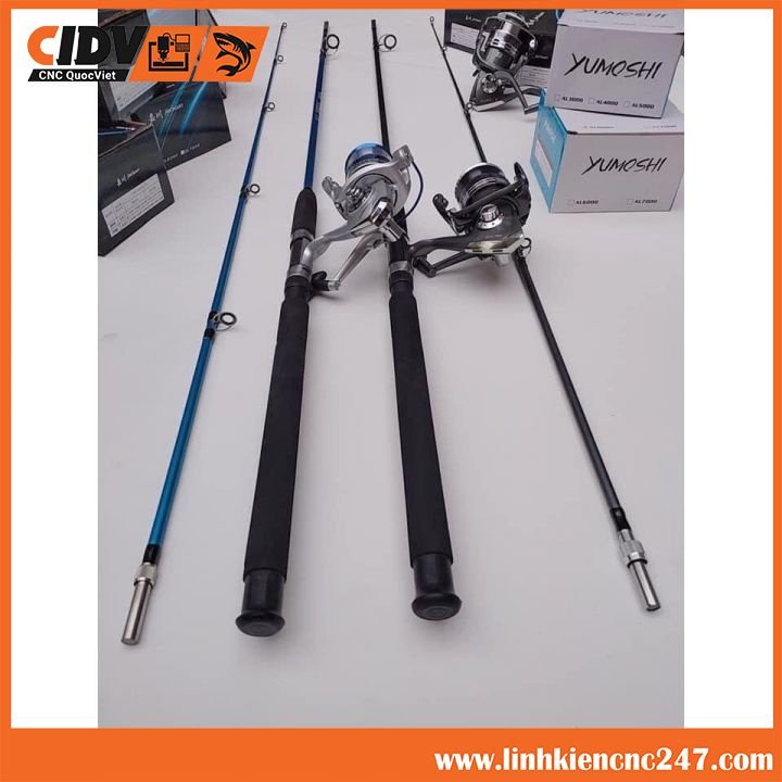 Bộ cần câu máy 2m7 ,máy yumoshi lc 7000 kèm trọn bộ phụ kiện
