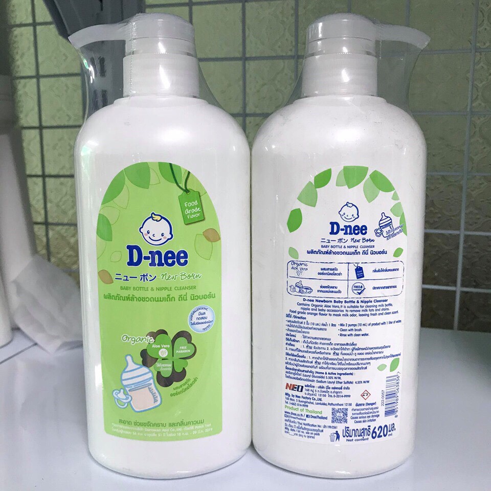 Nước rửa bình sữa Dnee chai 620 ml