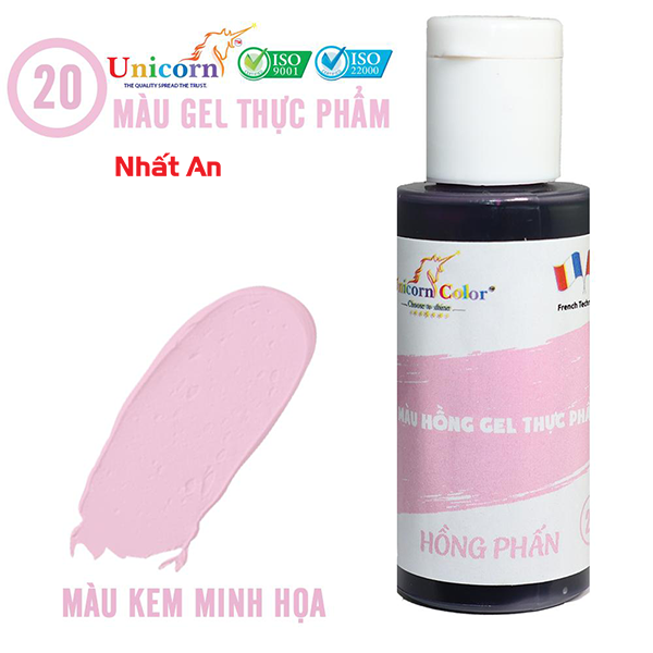 [HCM]MÀU GEL THỰC PHẨM HỒNG PHẤN 28GR UNICORN