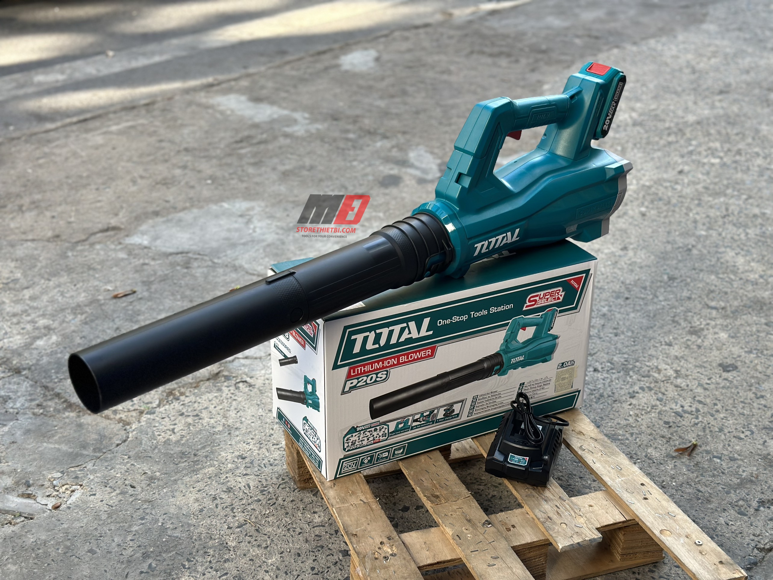 TABLI203235 Máy thổi bụi dùng pin 20v Total (kèm pin 2ah và sạc)