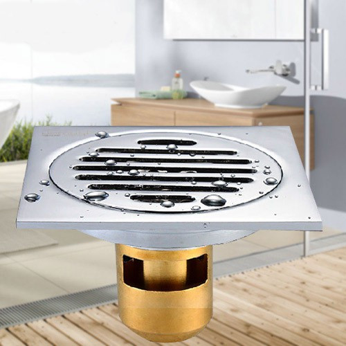 CHỐNG HÔI TUYỆT ĐỐI Phễu Thoát Sàn Hố Ga ĐÚC ĐỒNG kích thước 12x12cm và 15x15cm MẶT DÀY ĐẸP LÊN ĐẾN 3LY HG1 HẠN CHẾ CÔN TRÙNG, chống hôi 2 lớp