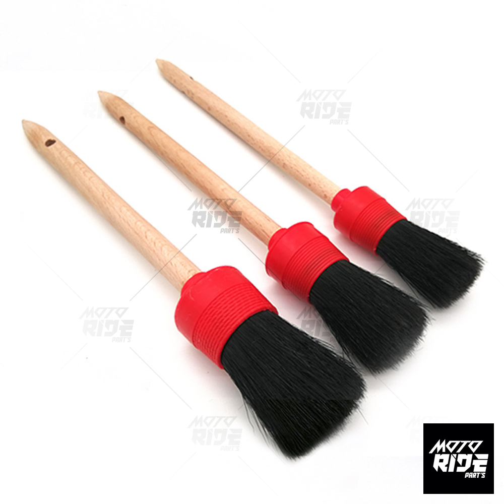 Bộ 3 cây cọ rửa xe cán gỗ #4 #6 #10