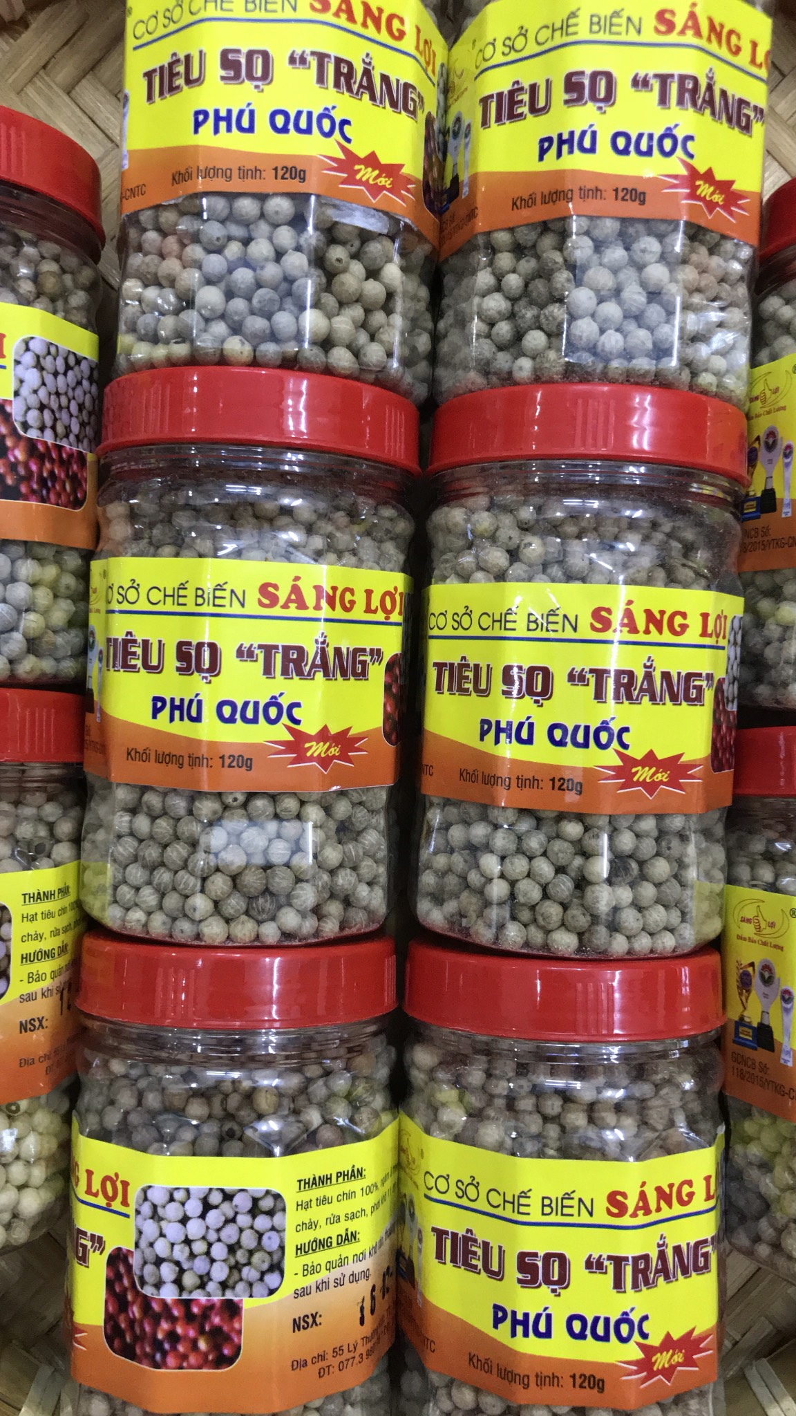 TIÊU SỌ "TRẮNG" PHÚ QUỐC hủ 120g