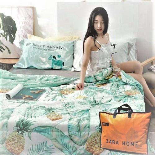 Chăn hè cotton ZARA home cao cấp thoáng mát 2.3M,siêu mềm mịn , thoải mái , nhẹ nhàng, cực thoáng mát.