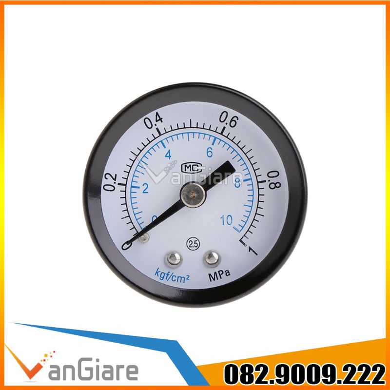 (Nhiều mẫu) Đồng hồ đo áp suất khí nén MC KK PA STNC chân sau 1MPa, 10kg, 10bar, 150psi mặt 40mm, 50mm