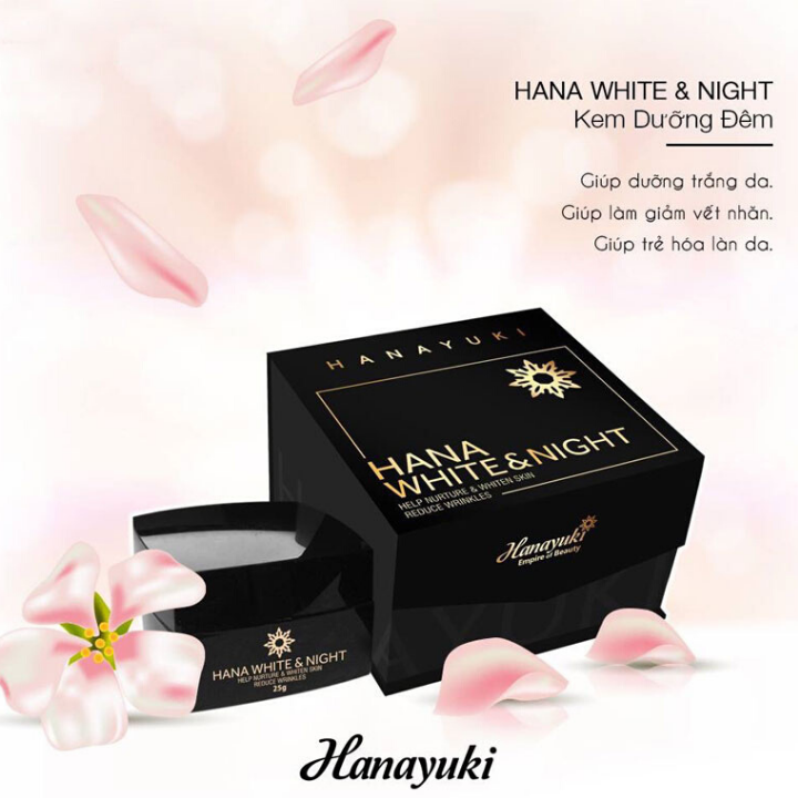 [HCM]KEM DƯỠNG TRẮNG DA BAN ĐÊM HANAYUKI