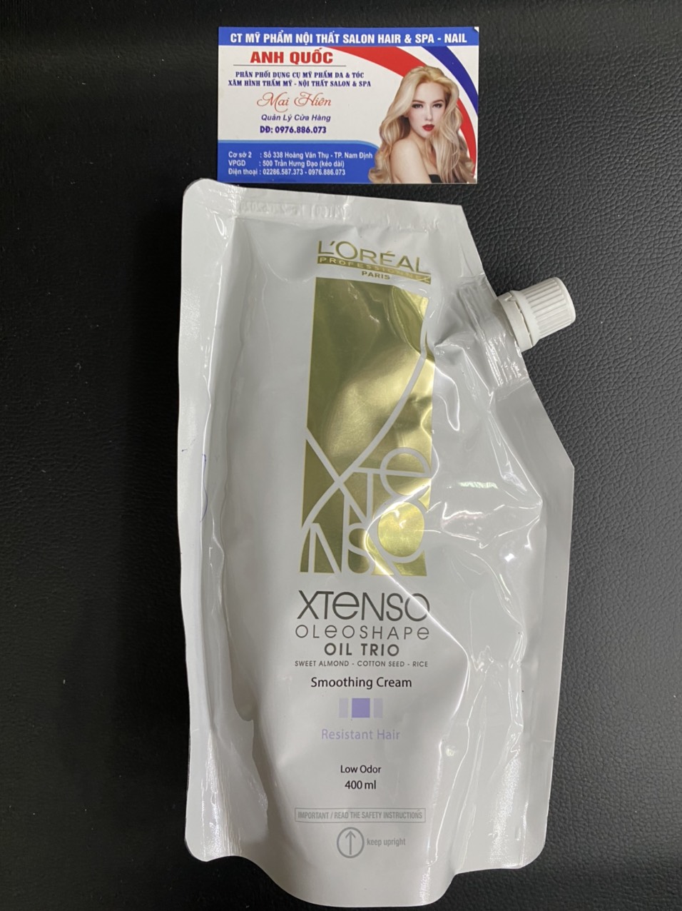 Thuốc Duỗi, Uốn Tóc Loreal X-Tenso Moisturist 400Ml