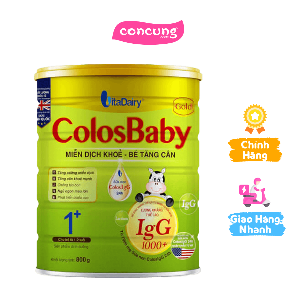 Sữa colosbaby gold 1+ 800g