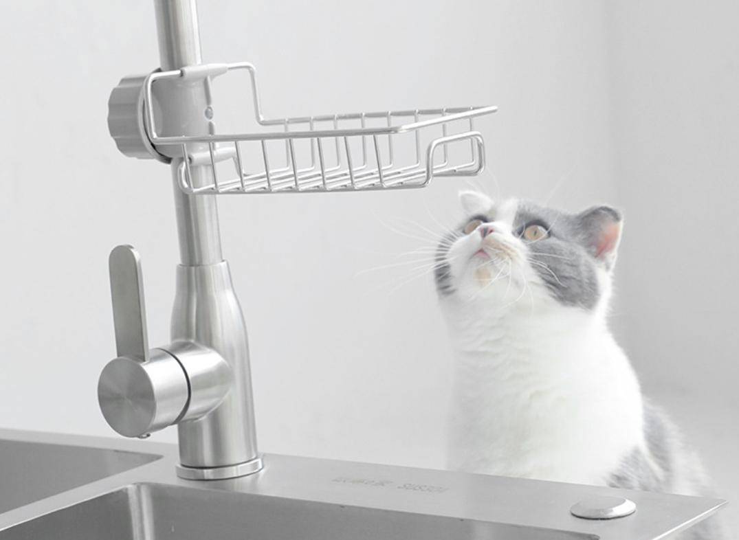 Giá Kẹp Để Giẻ Rửa Bát, Nước Rửa Chén Đa Năng