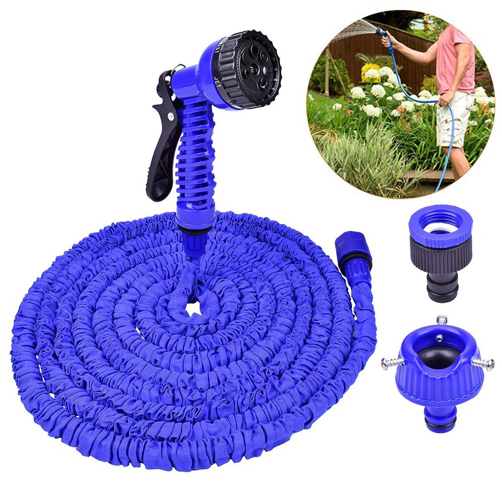 Bộ Vòi Xịt Nước Tưới Cây, Vòi 15m Magic Home, Rửa Xe 7 Trong 1, Kèm Dây, Ruột gà chất liệu cao su dẻo, bộ Sản Phẩm, Bộ dây và vòi xịt tăng áp lực nước, Đầu vòi phun áp lực, Vòi xịt nước tăng áp, Vòi xịt tăng áp