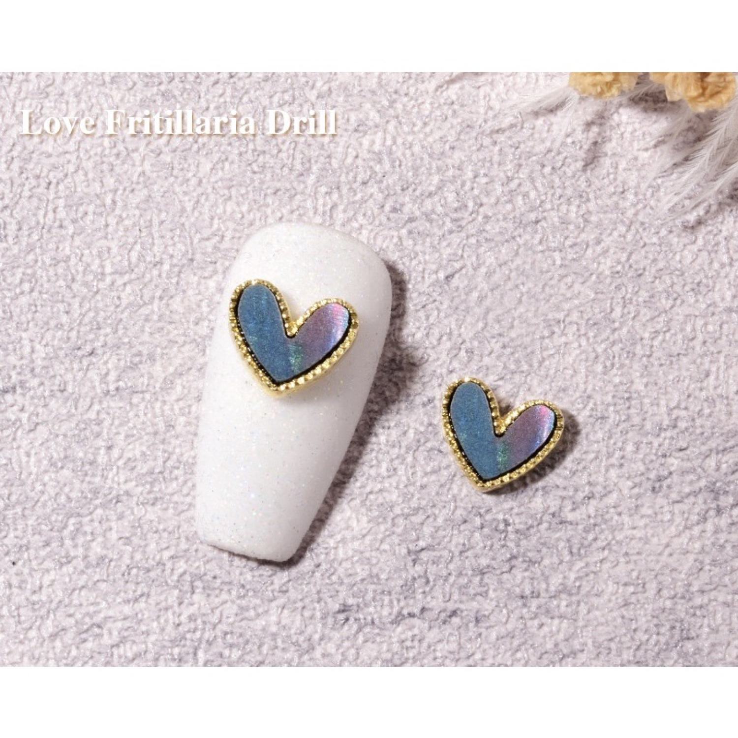Charm trái tim gắn móng, trang trí nail