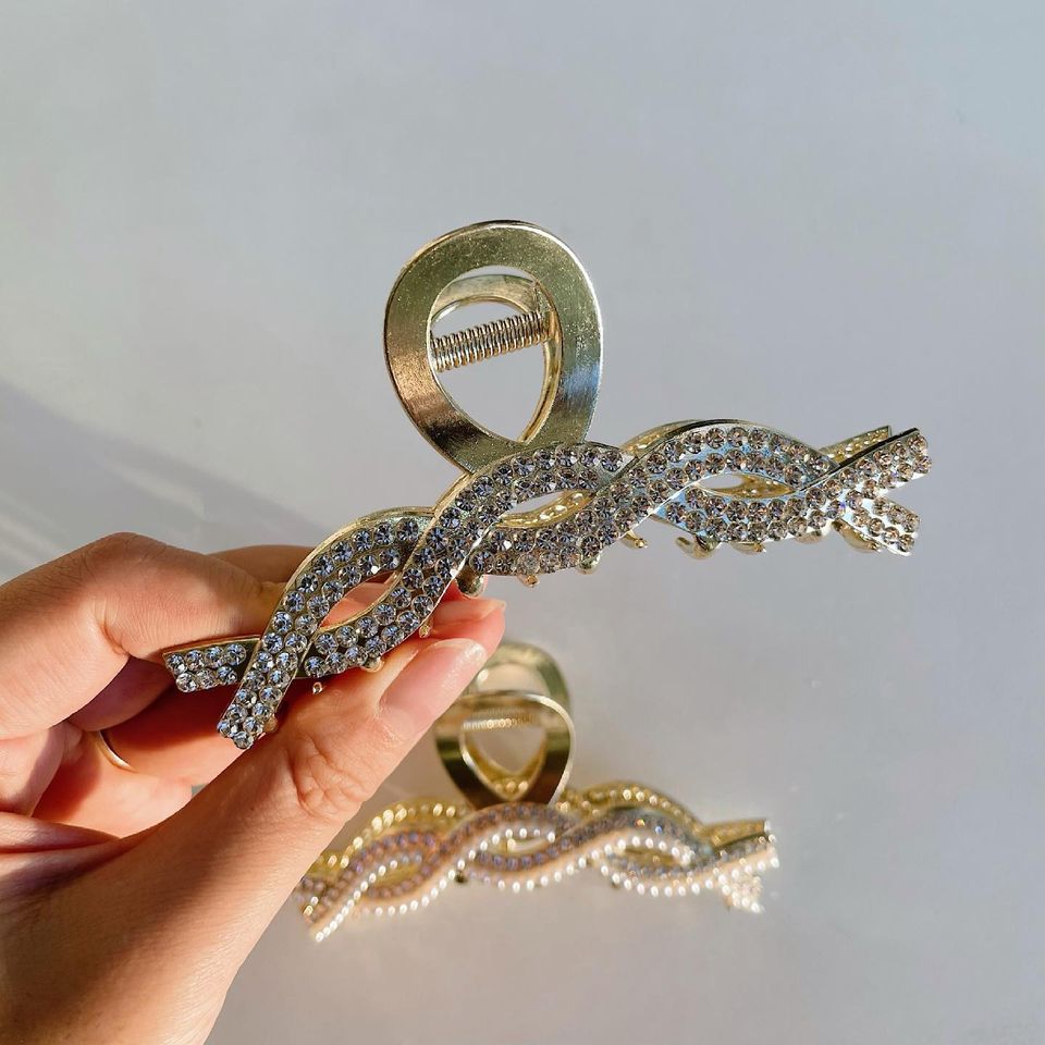 Kẹp tóc twist hạt Hàn Quốc Korea