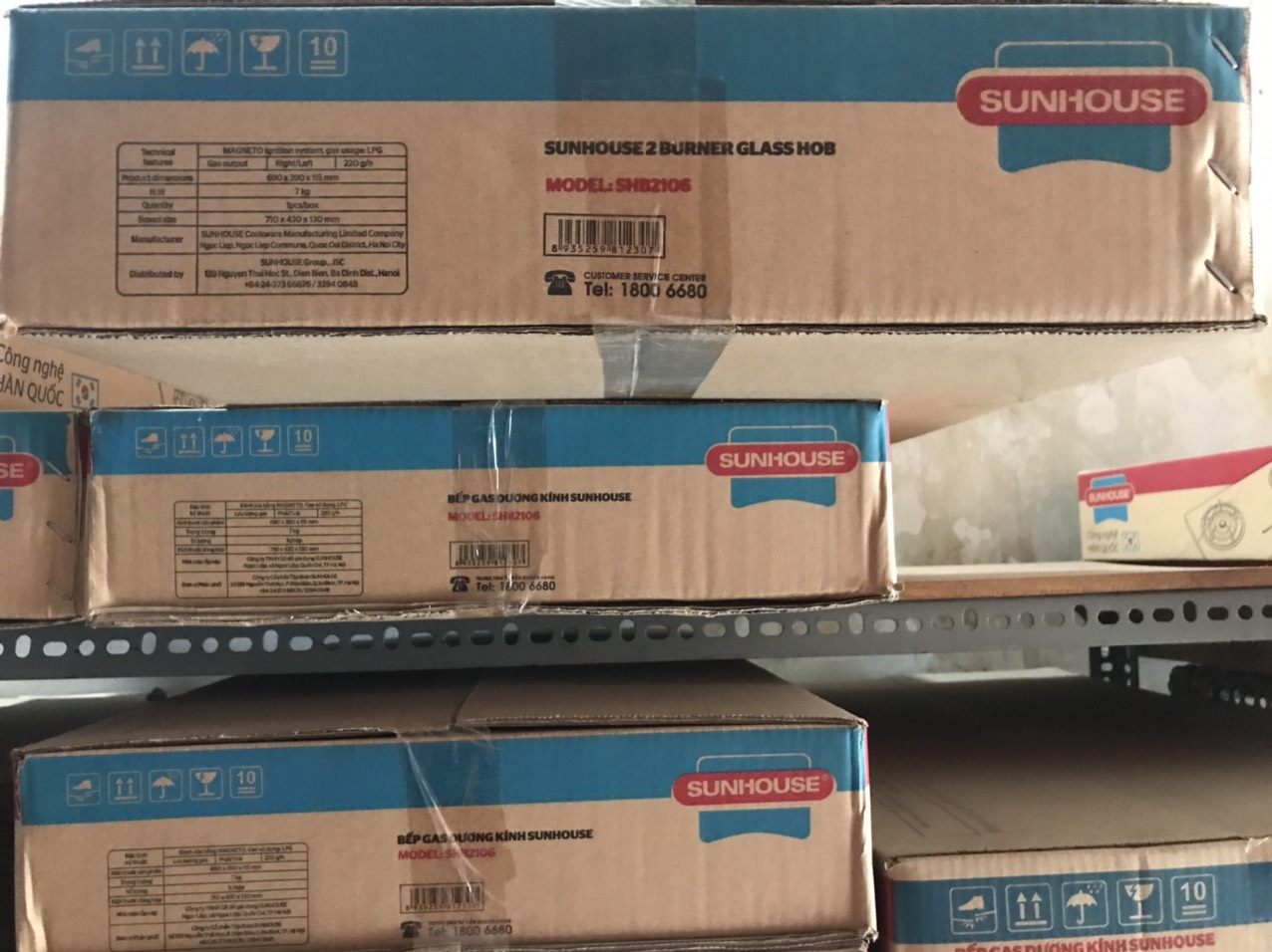 Bếp ga dương kính Sunhouse SHB2106