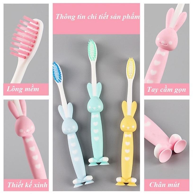 Sét 4 bàn chải đánh răng hình thú cho bé