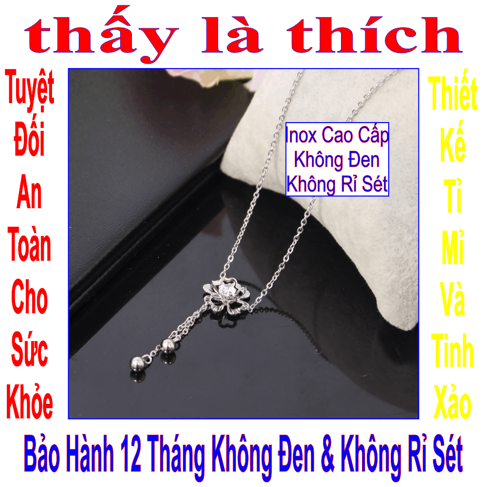 Dây chuyền cỏ bốn lá dây chuyền cỏ ba lá dây chuyền cỏ đáng yêu - Cam kết 1 đổi 1 nếu hoen, gỉ sét