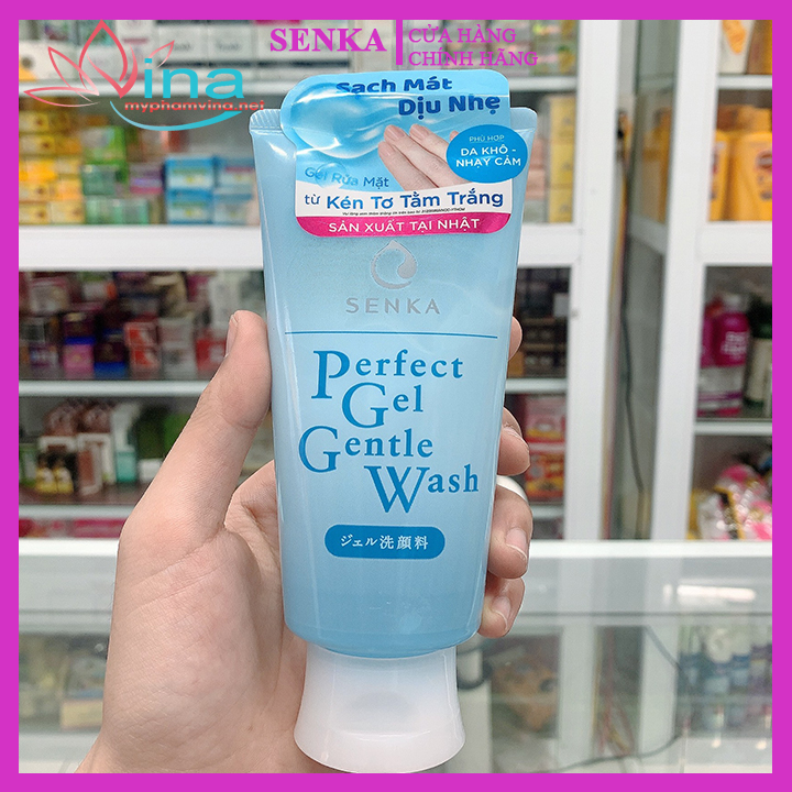 [HCM]Gel Rửa Mặt Senka Perfect Gel Gentle Wash 100gr