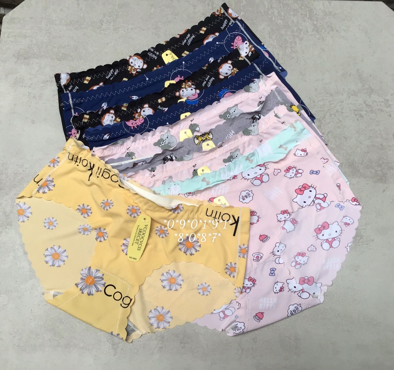 Combo 10 panties rubber figure animal seam firmly Smooth Cool 38 đến 58kg code 8823 marketOnline
