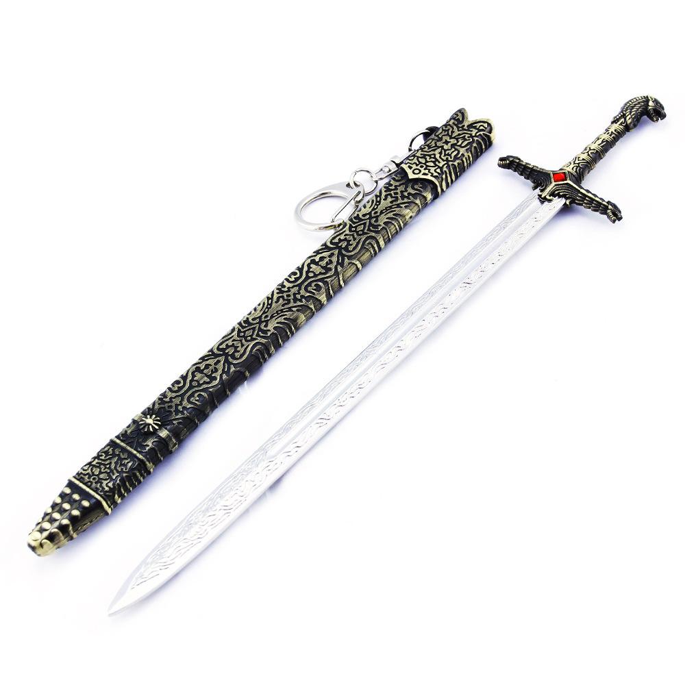 Mô hình móc khóa Kiếm Oathkeeper trong Game of Thrones GOT (tặng kèm bộ giá đỡ)