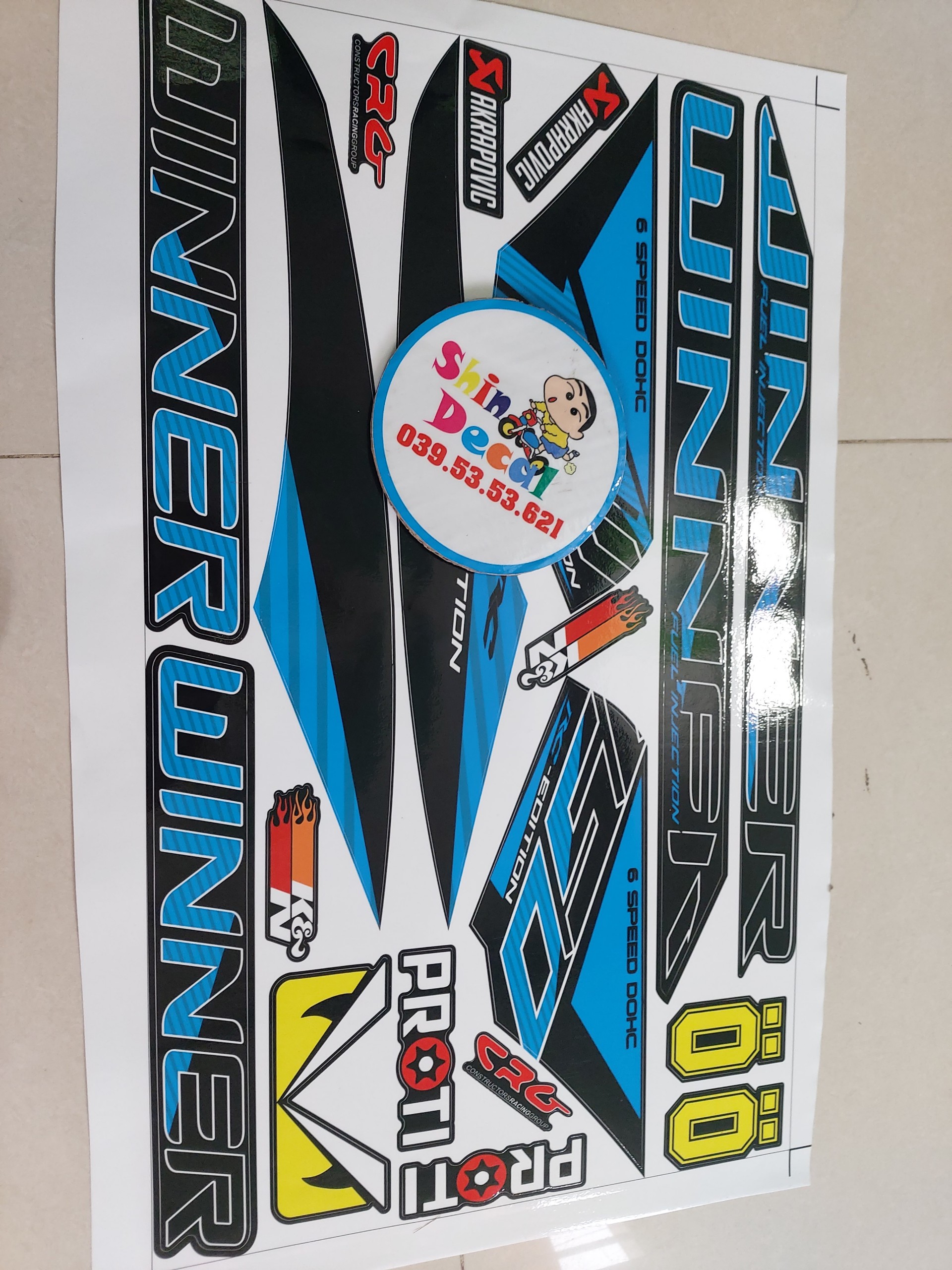 Tem xe winner mẫu mới 2020