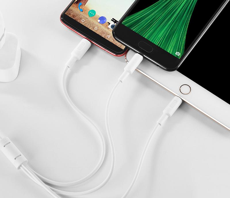 [HCM]Cáp Sạc Hoco X25 Đa Năng 3 Đầu :Lightning+ Micro+Type-C dài 1M