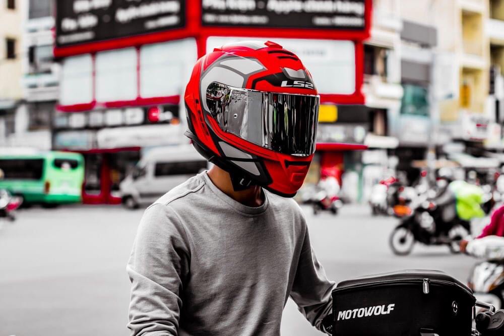 [HCM]Mũ bảo hiểm fullface LS2 FF800 STORM 2 kính