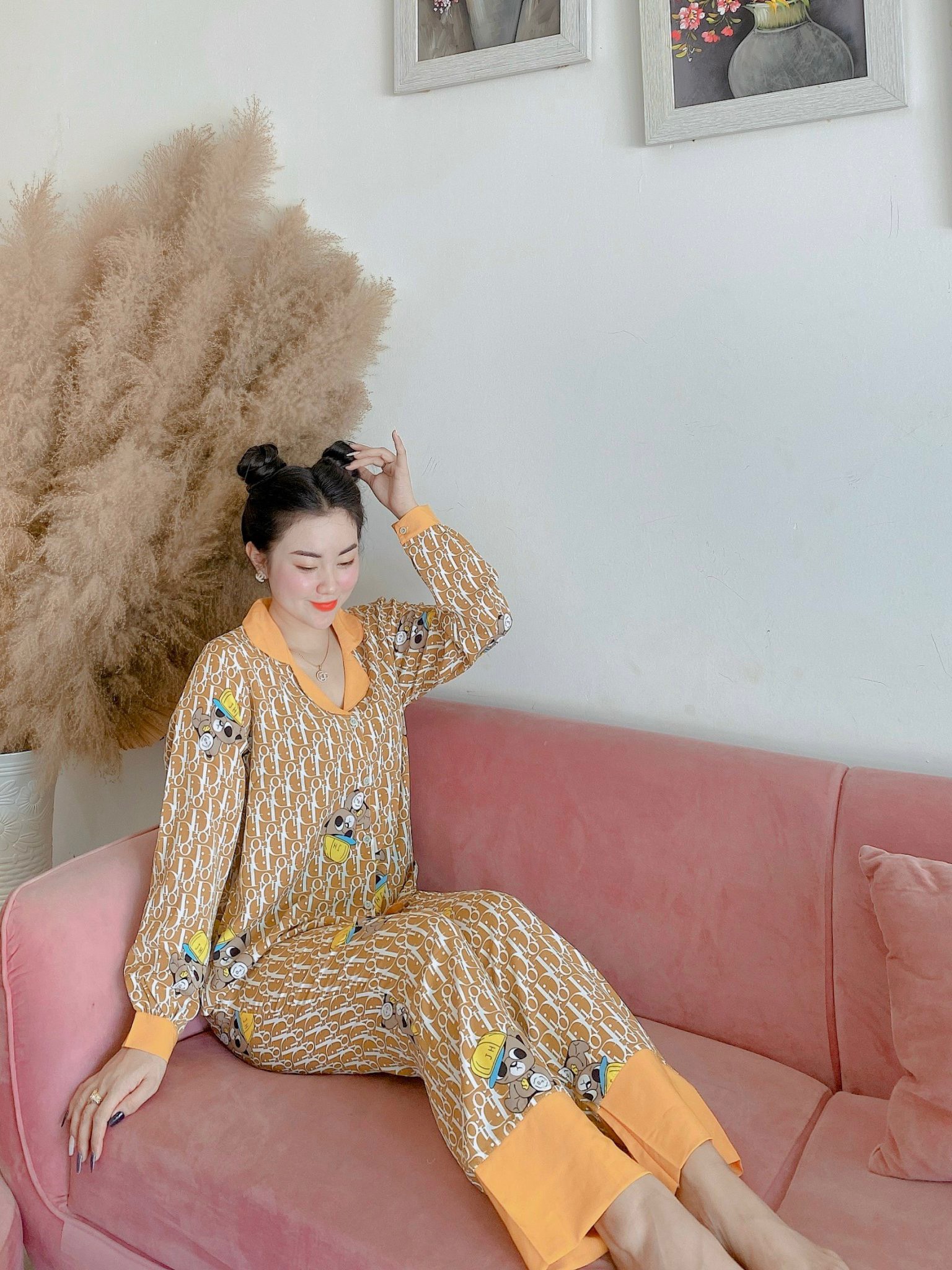 Bộ Đồ Ngủ Pijama Lụa Mango Cao Cấp [HÀNG ĐẸP CHUẨN] [ẢNH THẬT +VIDEO]