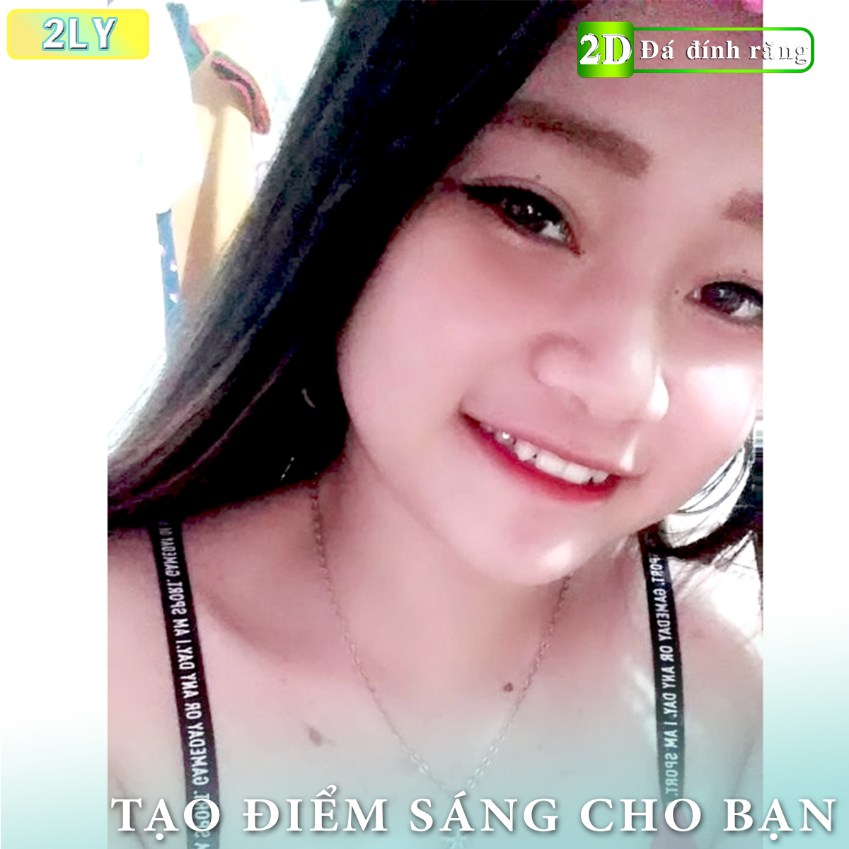 Đá dán răng loại nhỏ (5 viên 2LY + keo dán + bút gắn)