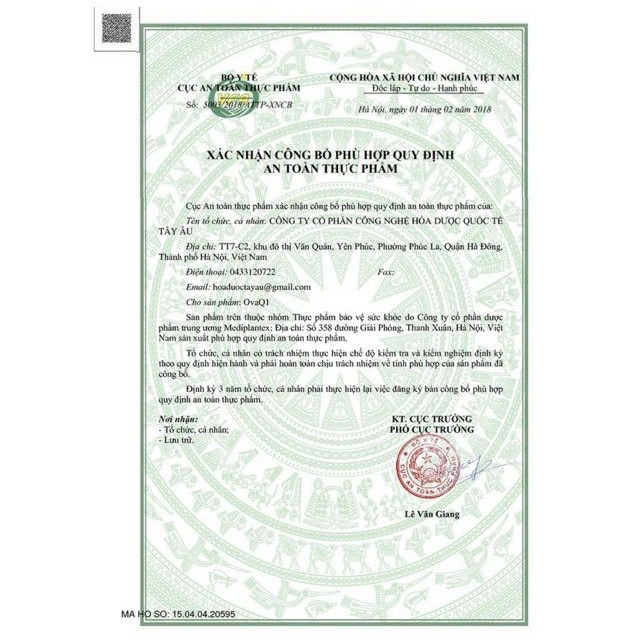 OvaQ1 - Đa Nang Buồng Trứng (Hộp 30 viên)