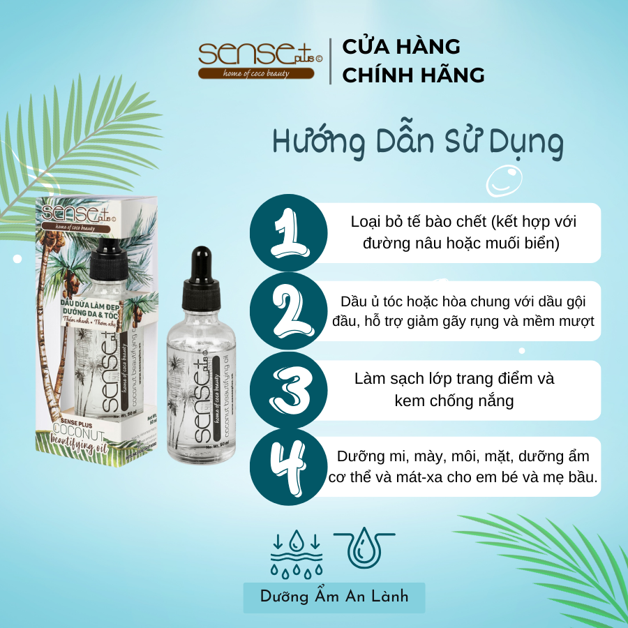 Dầu Dừa Làm Đẹp Sense Plus 50ml