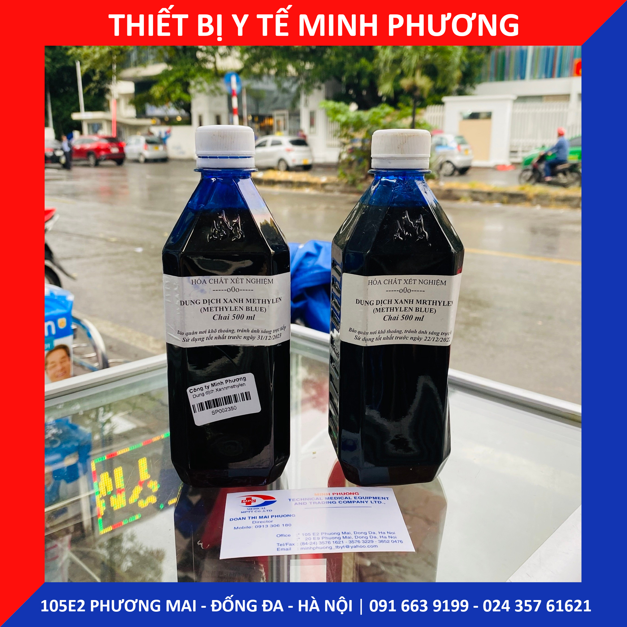 Dung dịch Xanhmethylen chai 500ml