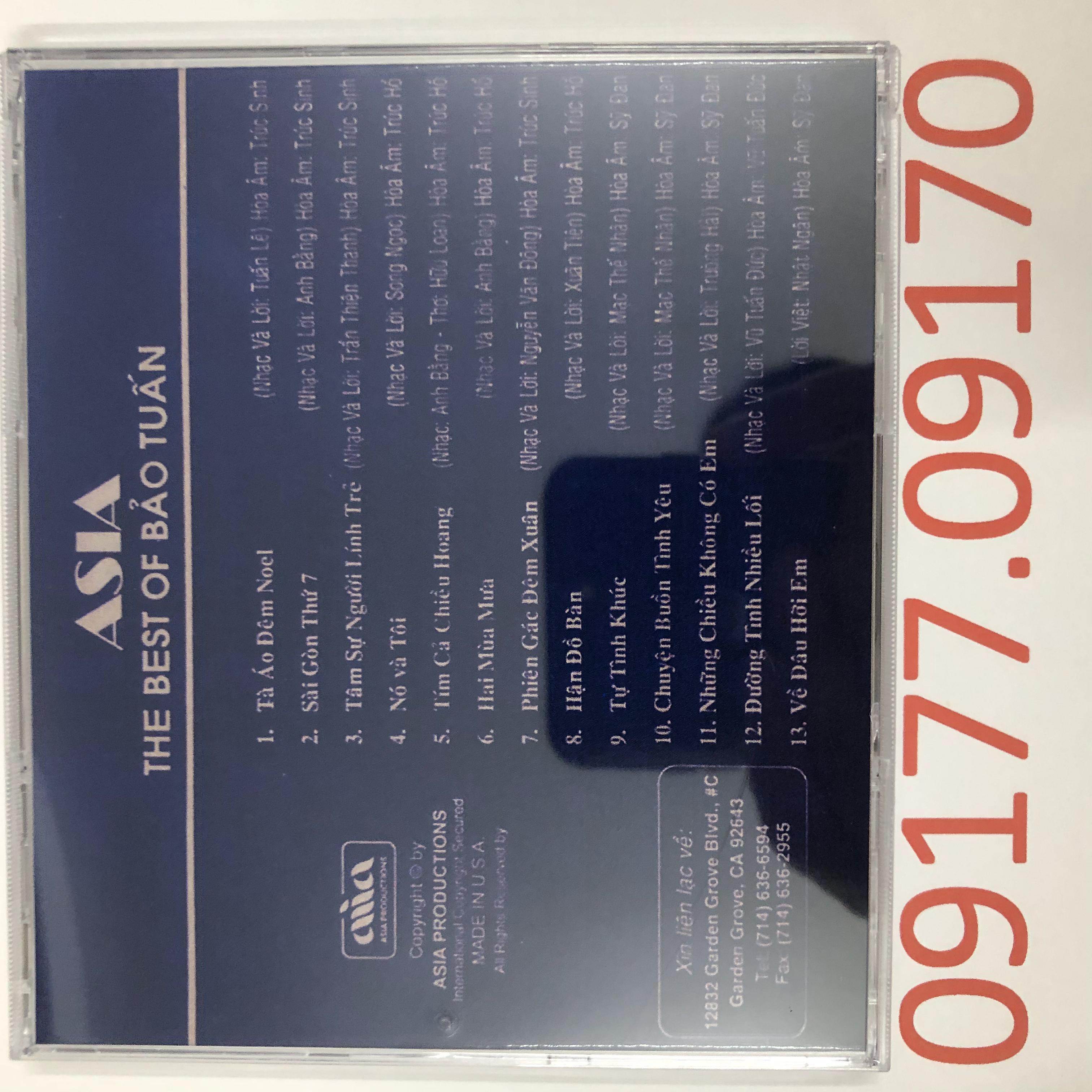 [HCM]CD The Best of Bảo Tuấn ASIACD
