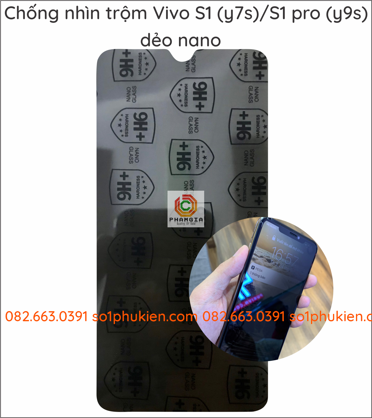 Dán Cường Lực Chống Nhìn Trộm Bảo Vệ Màn Hình Cho Vivo S1 (y7s) / S1 pro (y9s)