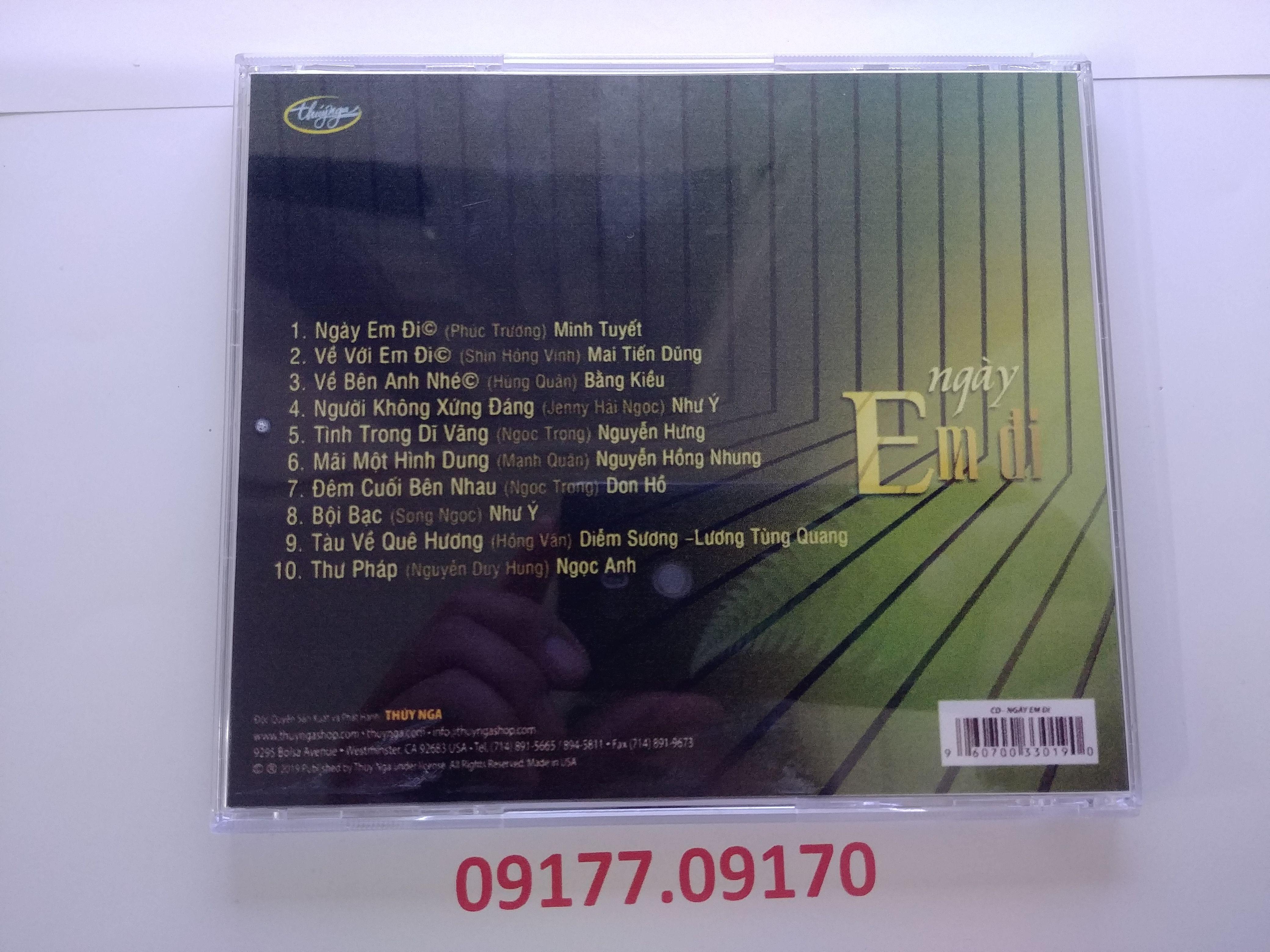 CD Ngày Em Đi - Thúy Nga CD607