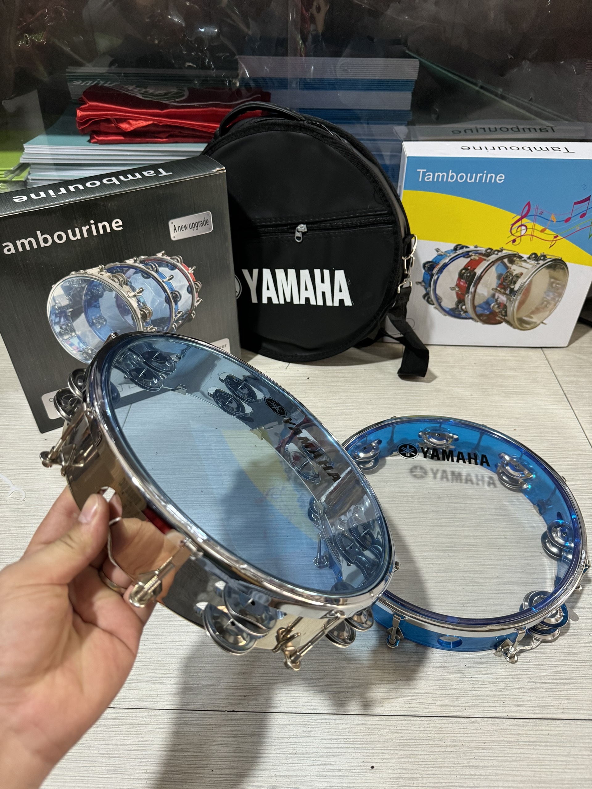 Trống lắc tay Tambourine Yamaha