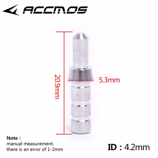 12PCS bắn cung nhôm Nock Pin cho mũi tên trục 4.2mm Nock hợp chất recurve cung mũi tên