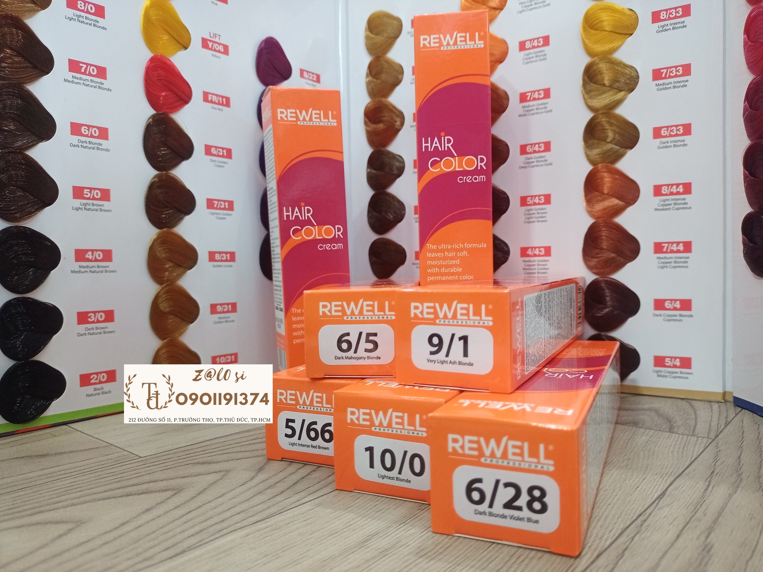 Màu nhuộm tóc Rewell - Không có Oxy