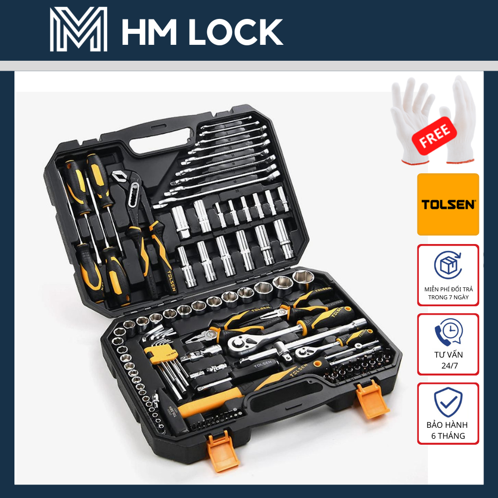 Bộ dụng cụ 116 chi tiết tolsen 85354 - hàng chính hãng - hm lock