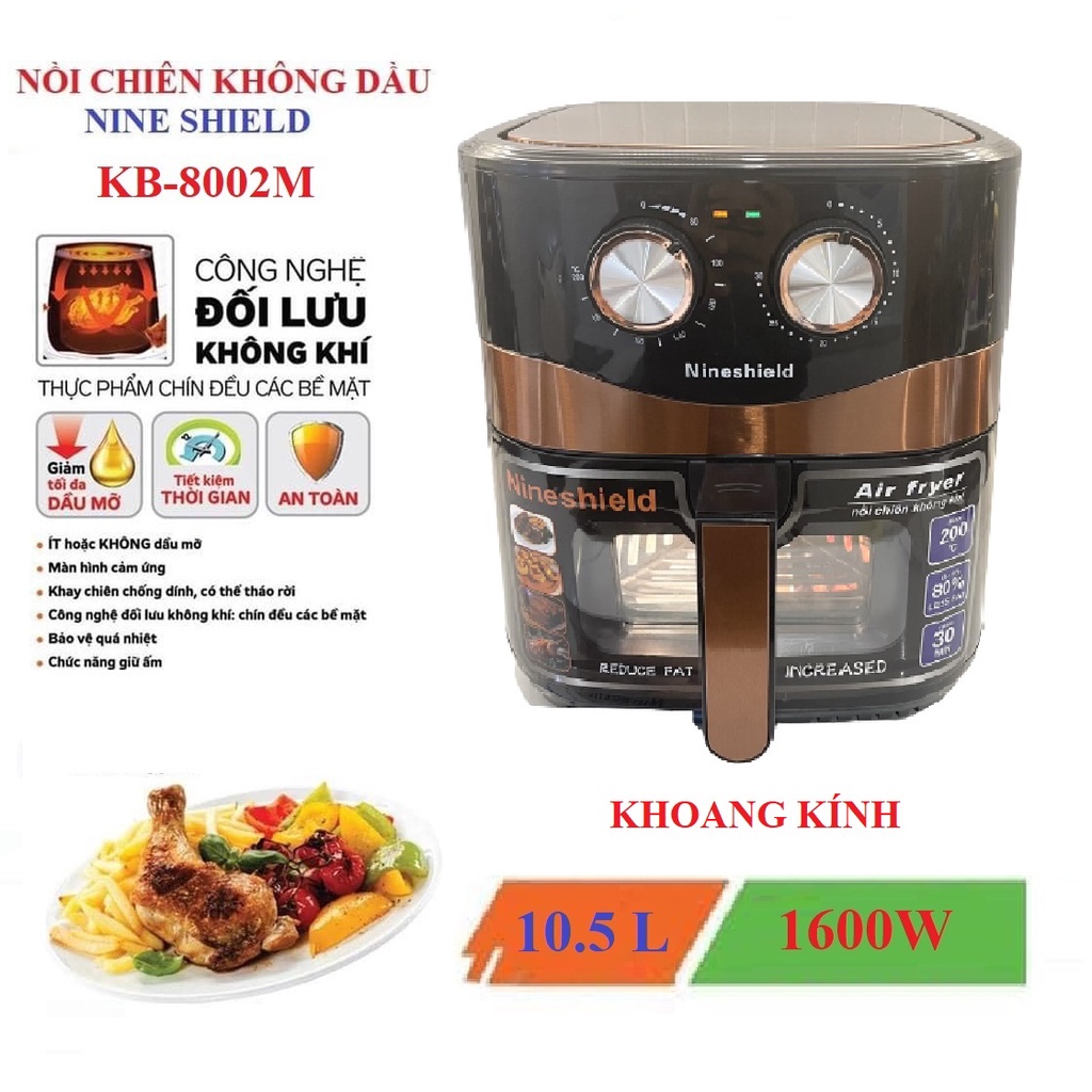 Nồi Chiên Không Dầu CAMEL 5 lít,6 Lít,7 Lít,10.5 Lít (Bảo Hành Chính Hãng 6-12 tháng)