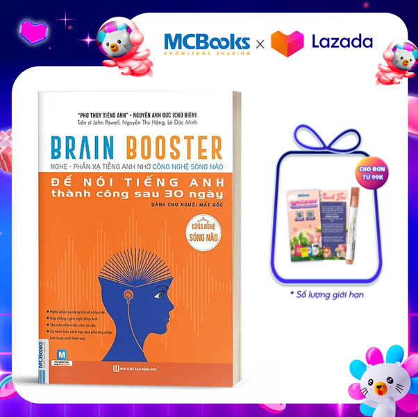 Brain Booster - Nghe phản xạ tiếng Anh nhờ công nghệ sóng não - dành cho người mất gốc