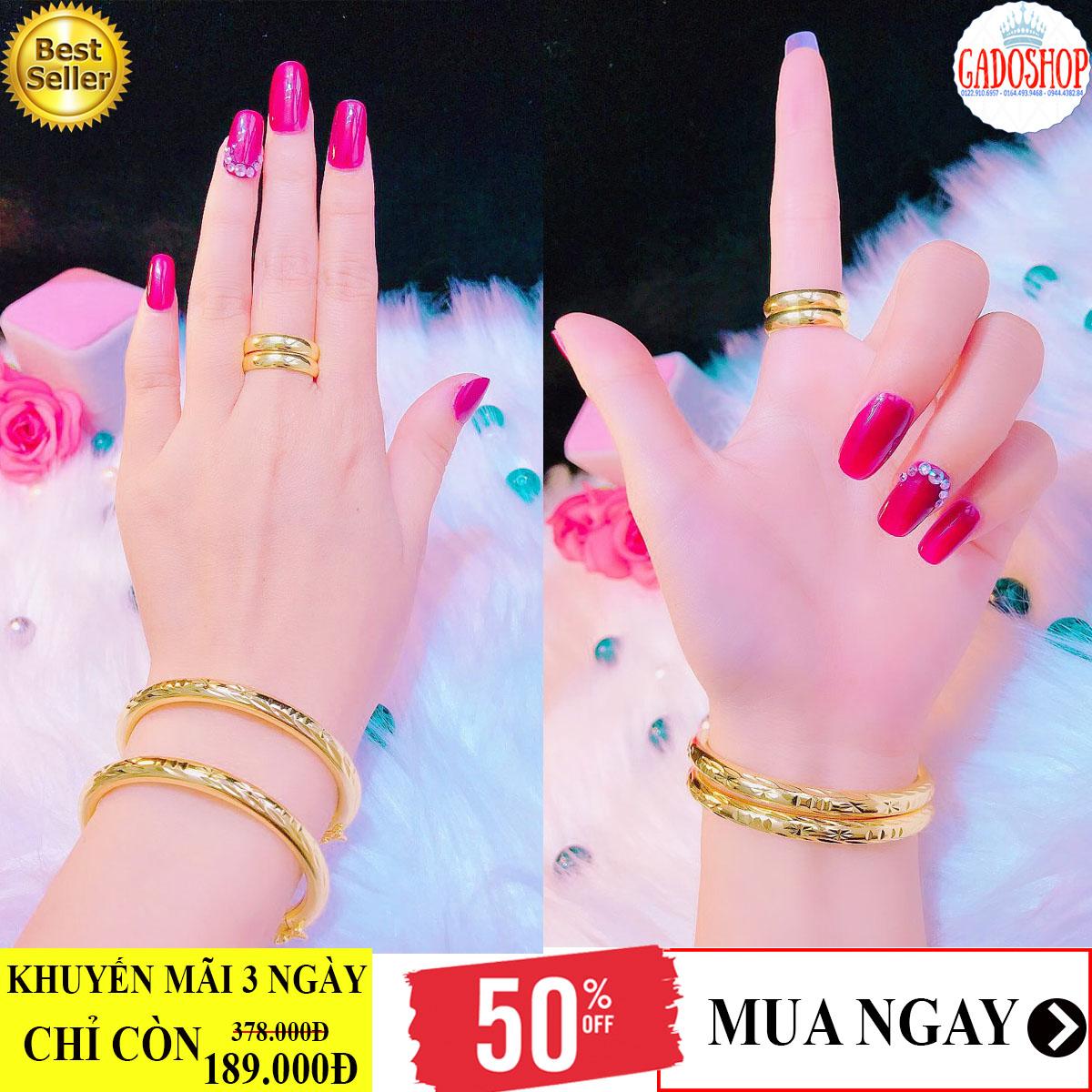 [HCM][GIÁ CỰC SỐC] Bộ trang sức vàng 18k Migashop VB17111901 - dùng đi tiệc cực kì sang chảnh