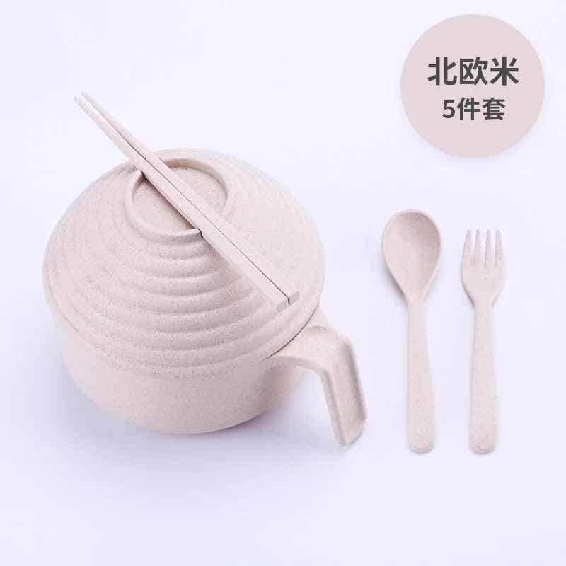 Bộ bát đũa thìa dĩa lúa mạch úp mỳ