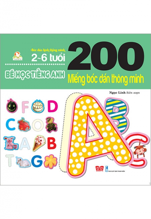 Sách - 200 miếng bóc dán thông minh - bé học tiếng anh - phương nam book