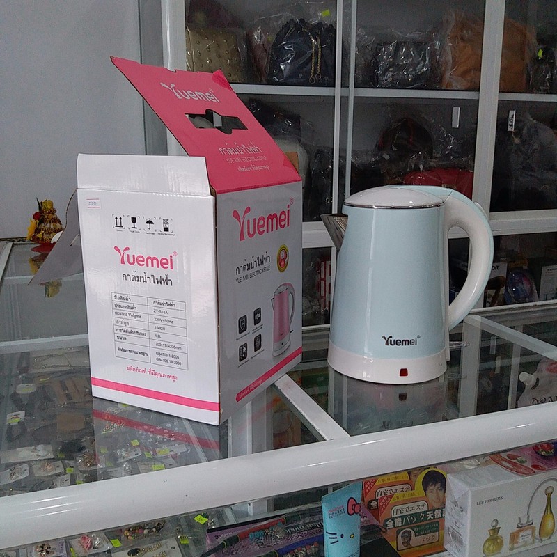 [Sôi Tự Ngắt] Bình Đun Nước Siêu Tốc Thái Lan Yuemei1.8L, Âm Đun Nước Thái Lan