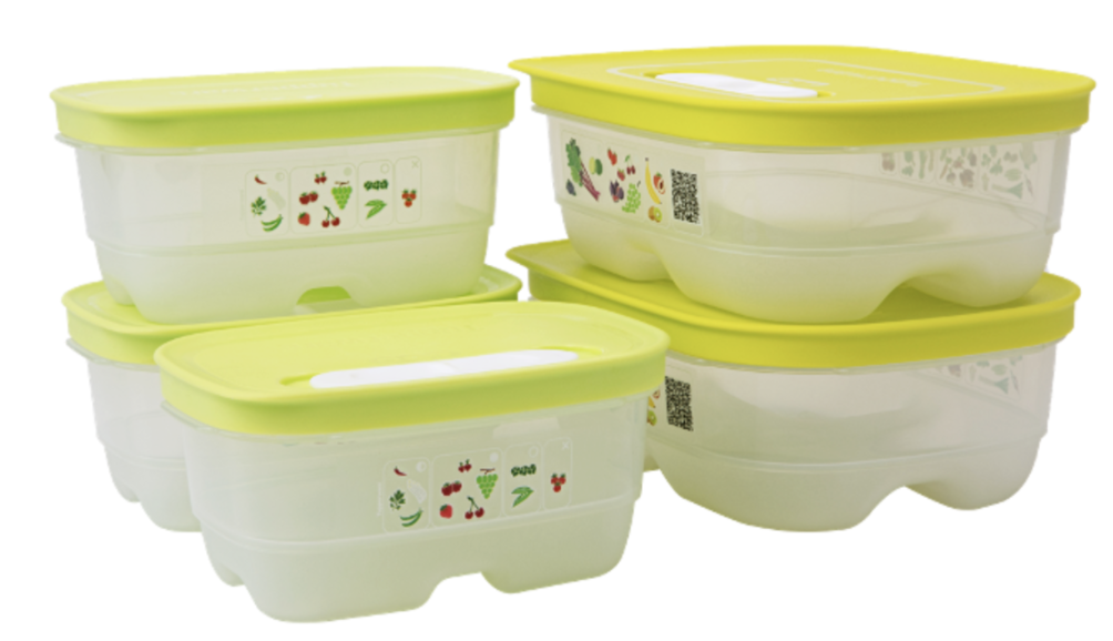 Bộ hộp trữ mát có nút hô hấp Ventsmart Five Star - Tupperware