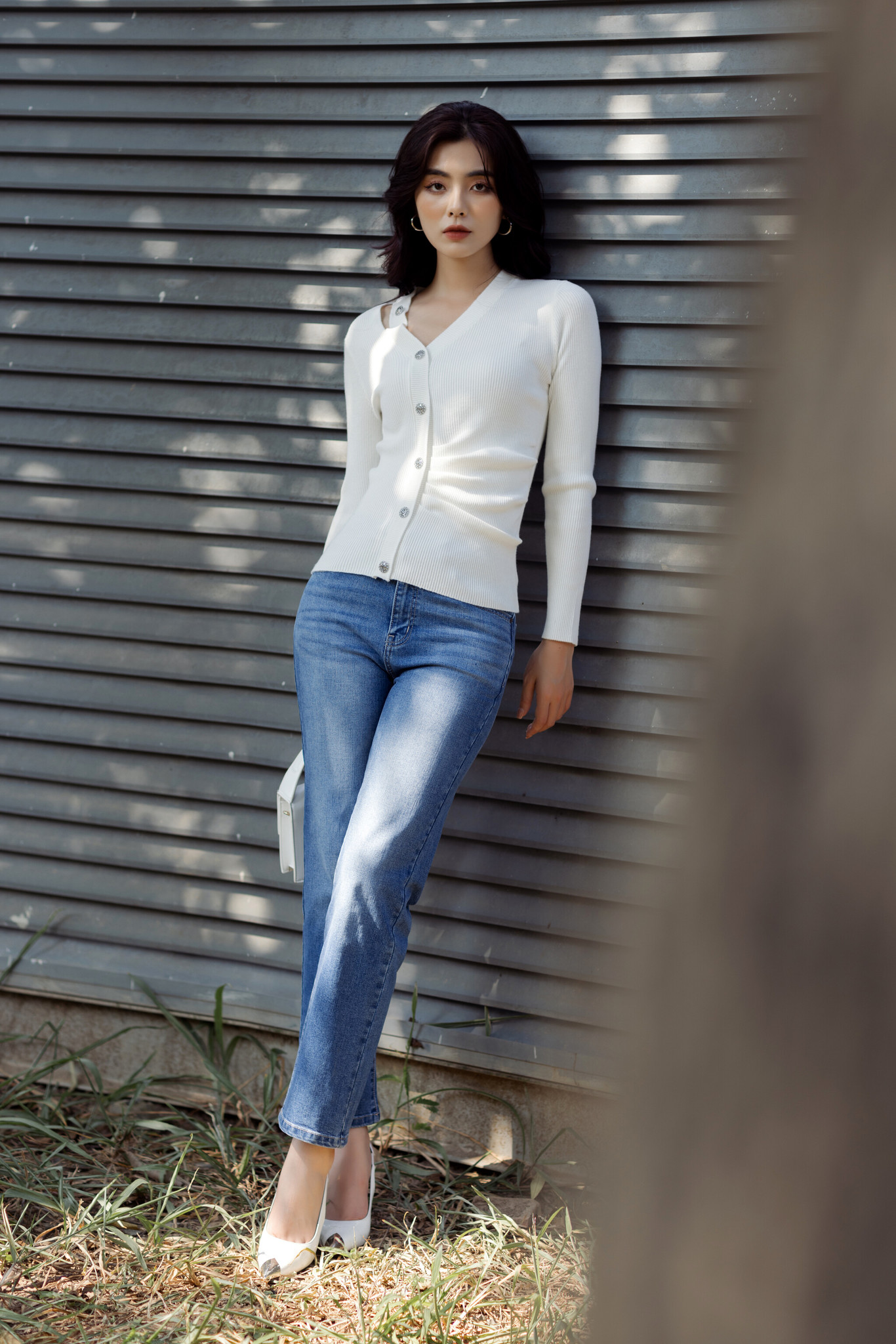 Quần jeans ống đứng IVY moda MS 25M7806
