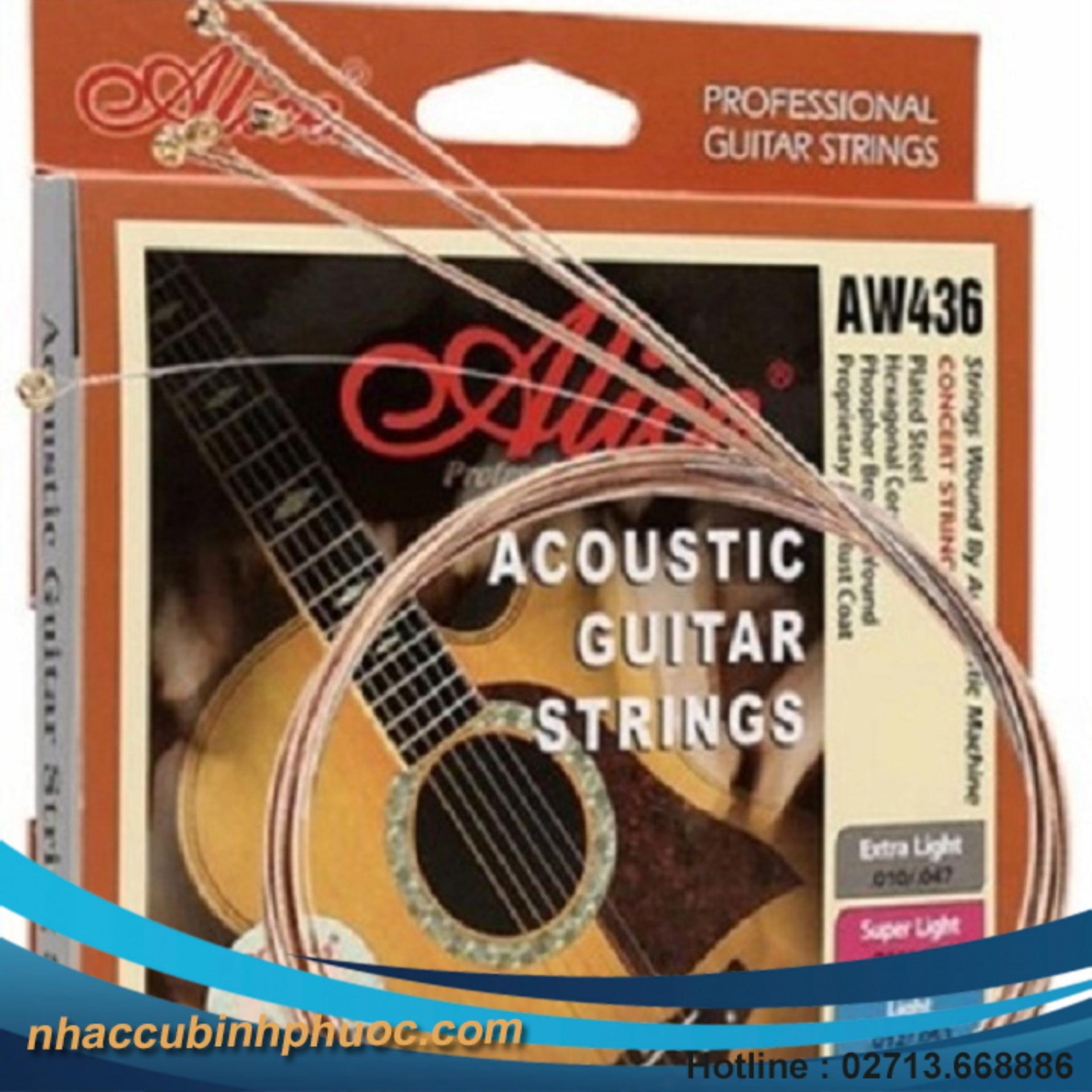 Bộ dây đàn Guitar thùng Alice AW436 (Bộ)