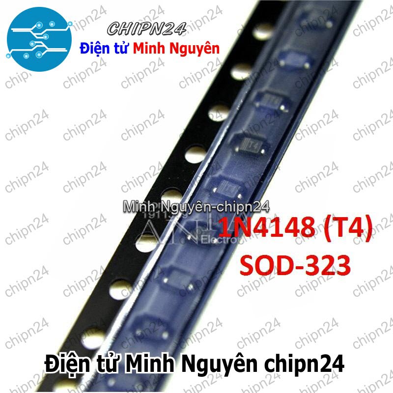 [25 con] (G4.1) Diode Dán 1N4148 [T4] [SOD-323] (SMD) (4148) [Diode xung] - HH003243