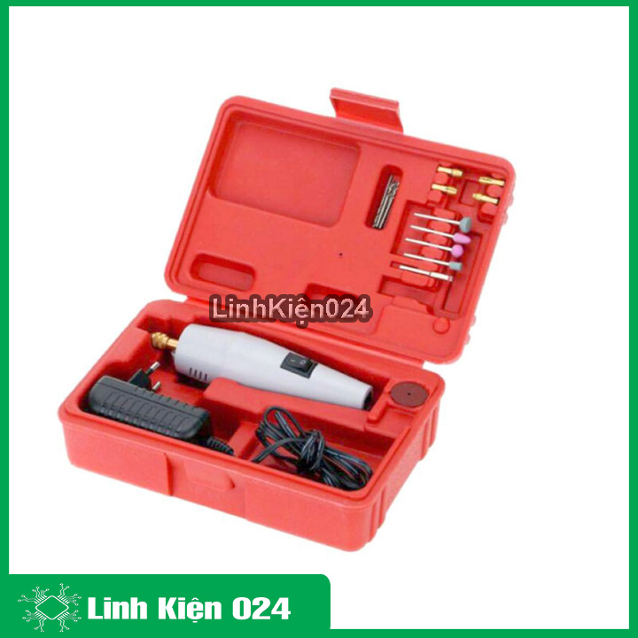 Máy khoan hộp đỏ, khoan mạch điện tử đa năng 12VDC