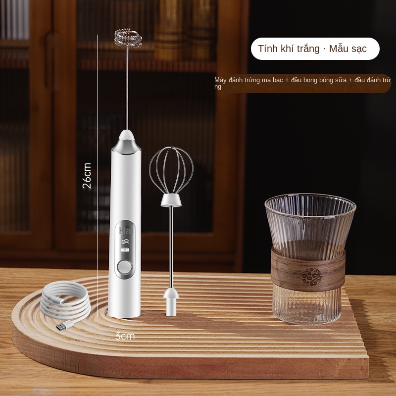 Máy Đánh Trứng Cầm Tay Mini Cao Cấp , Máy Tạo Bọt Cafe