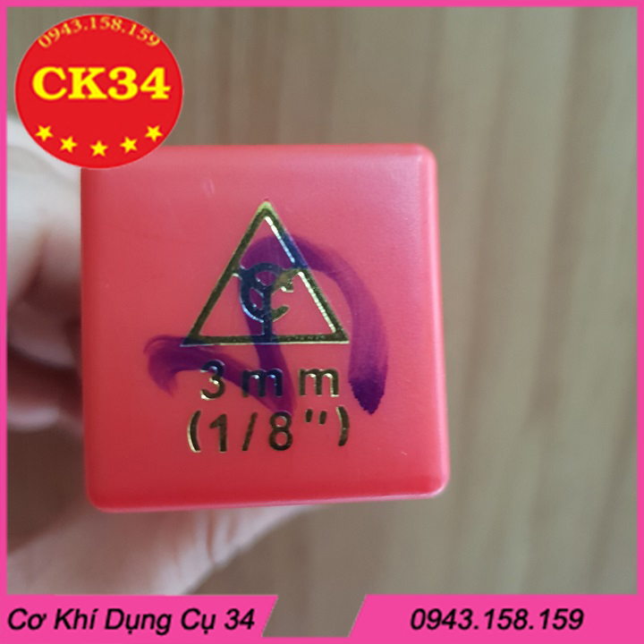 Bộ đục số, đóng số 3mm - Xuôi